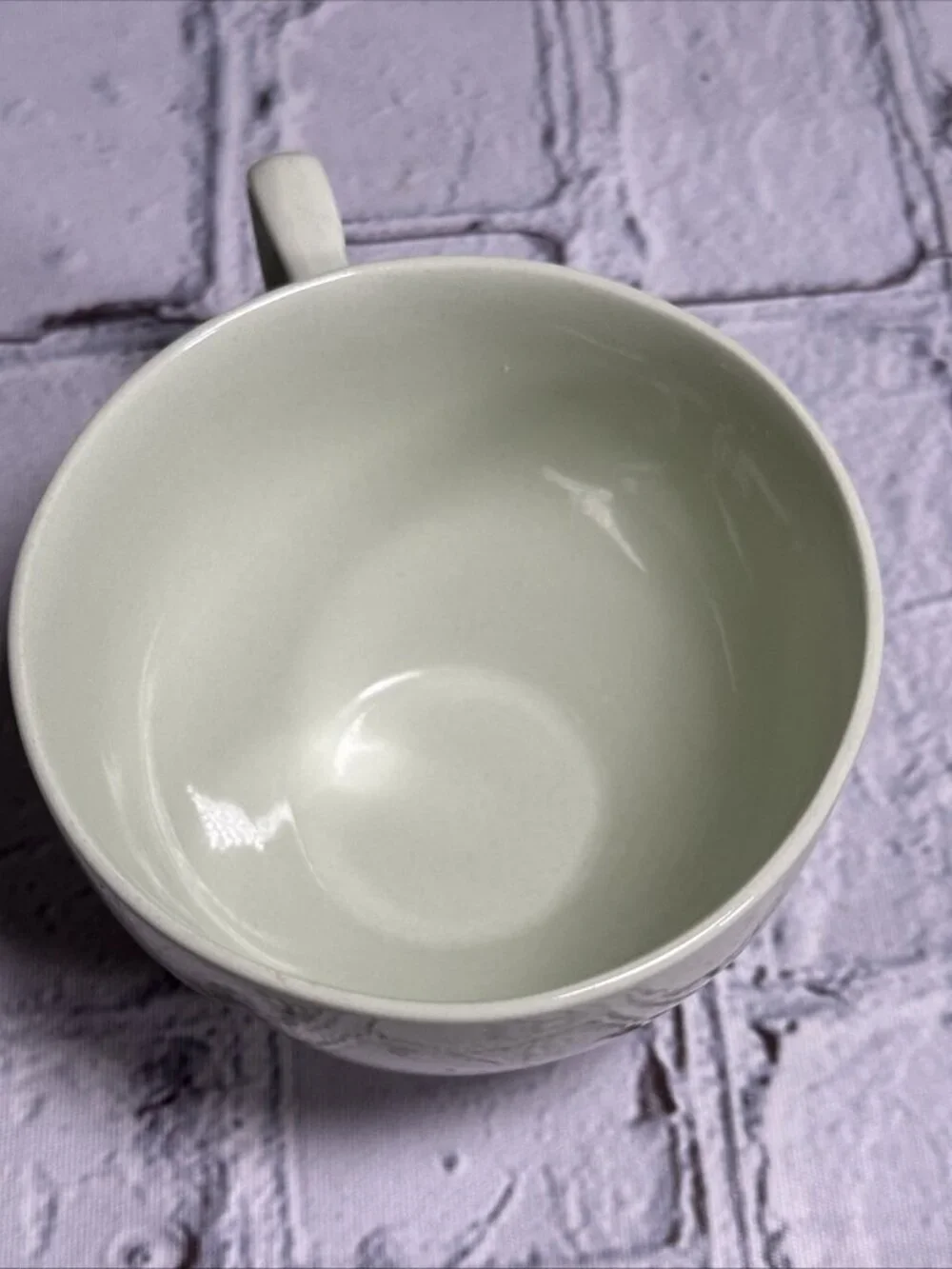 Pastel Green Sea Foam Green Celadon Cup Made In England 7oz Dainty Tea Time Cup